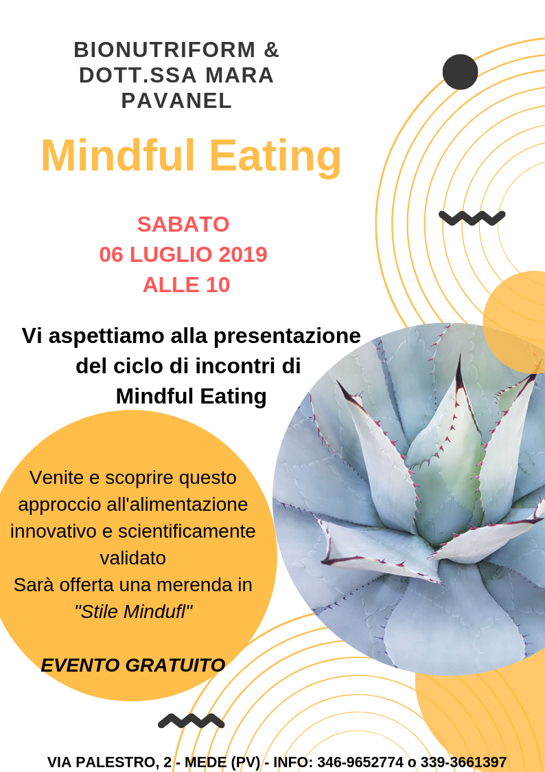 Scopri di più sull'articolo Mindful Eating – SABATO 06 LUGLIO 2019